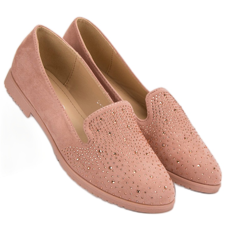 Púderes urak kristályokkal rózsaszín 2