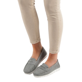 VINCEZA bőr cipők szürke 1