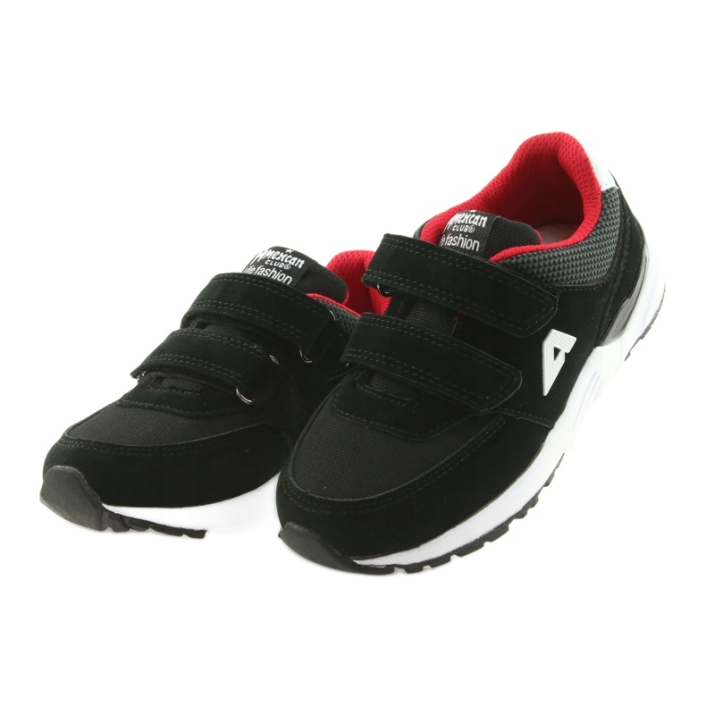 American Club BS09 fekete bőr talpbetét piros 3