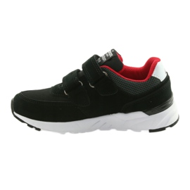 American Club BS09 fekete bőr talpbetét piros 2