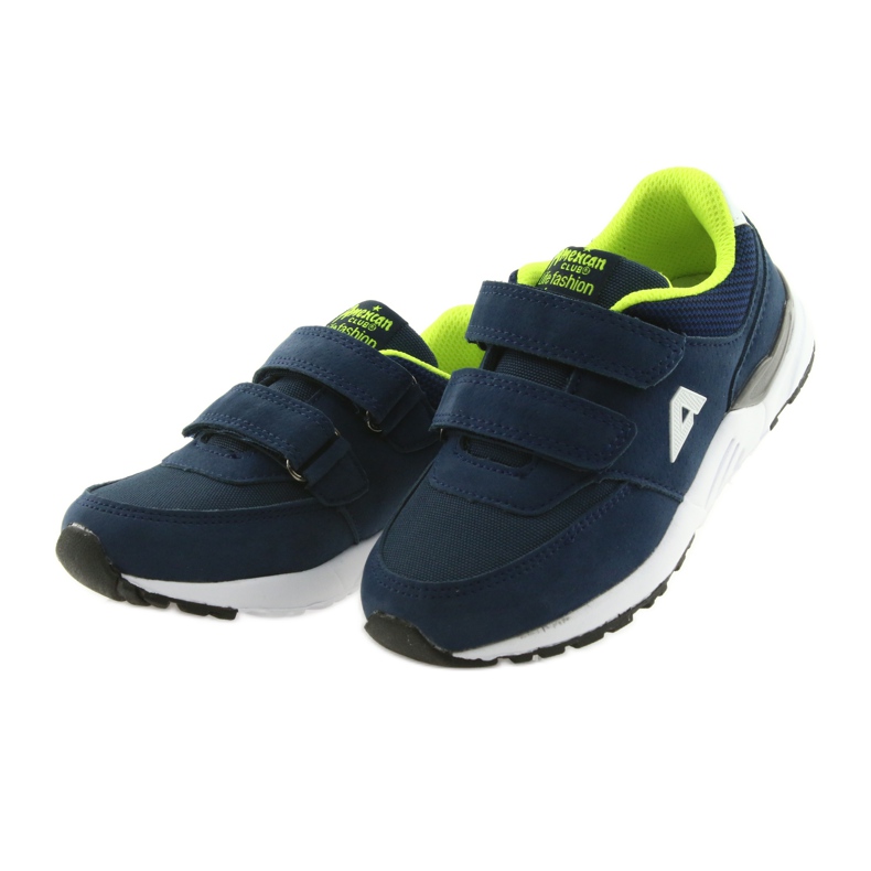 American Club BS09 sötétkék bőr talpbetét zöld 3