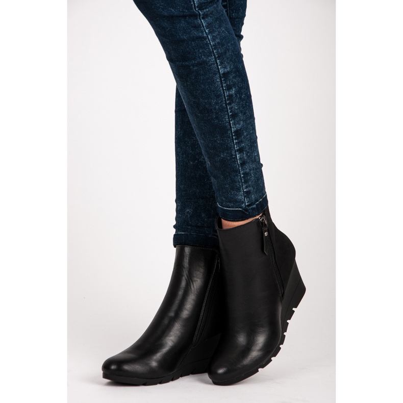 J. Star Stílusos ék csizma fekete 1