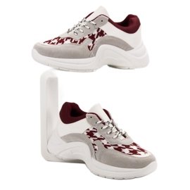 Kylie Sportcipő Mintával szürke piros 2