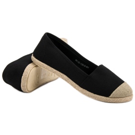 Divatos fekete espadrillák 1