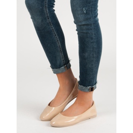 Lakkozott VICES balerinák barna 1