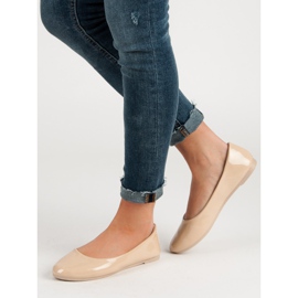 Lakkozott VICES balerinák barna 2