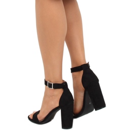 Fekete szandál a postán 369-18 Fekete 1