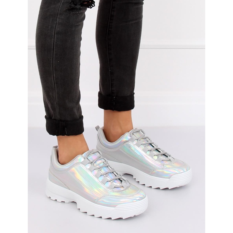 Ezüst holografikus sportcipő 82017 Ezüst szürke 1
