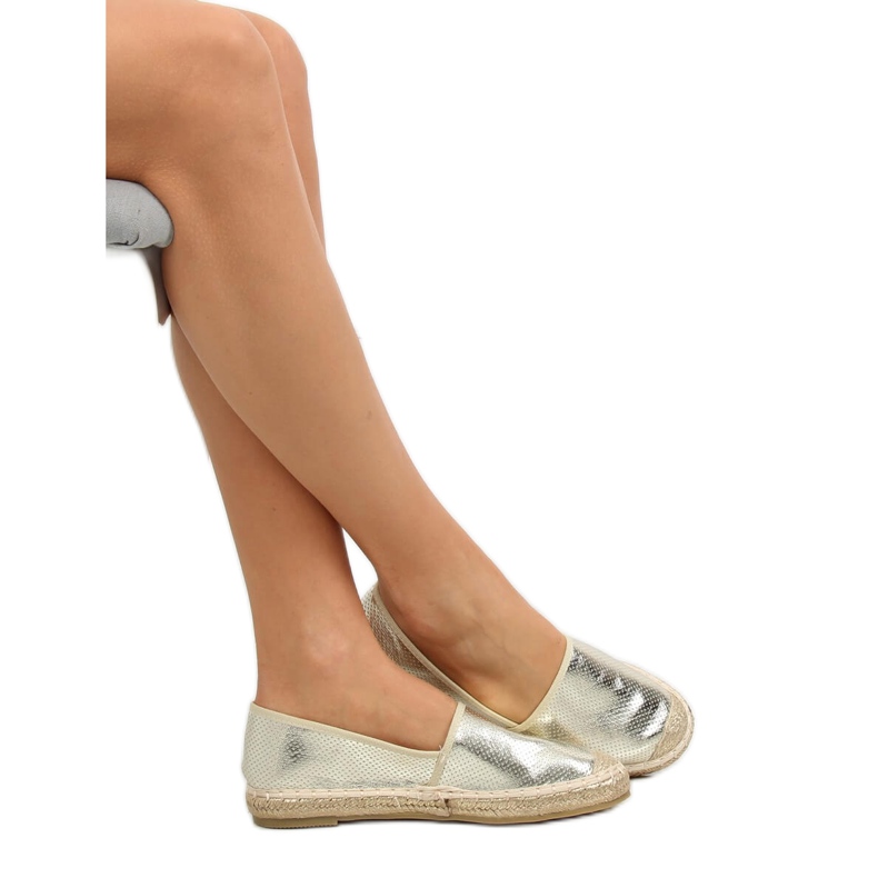 Fémes arany Espadrilles A645-ESP-1 Gold aranysárga 1