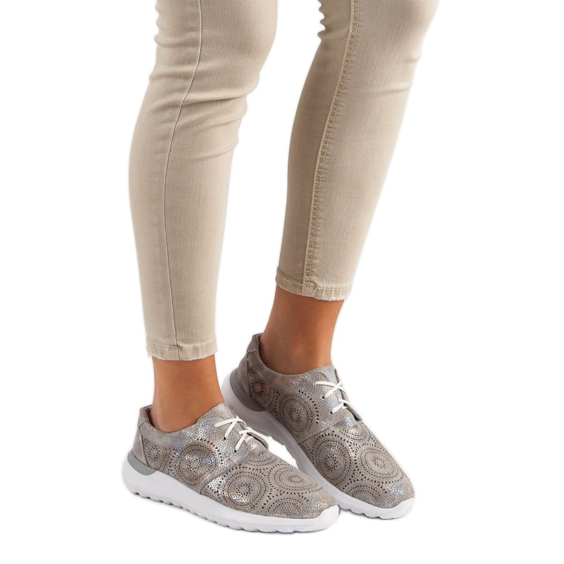 Filippo Bőr sportcipő barna 2