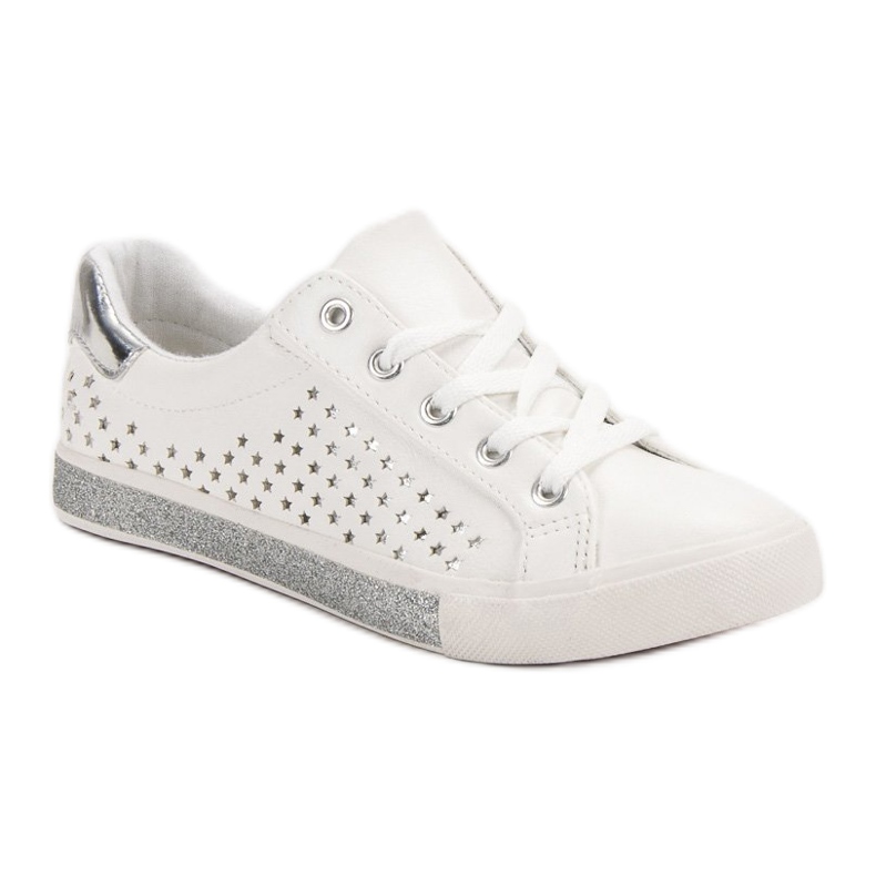 Kylie Fehér cipők csillagokkal 1