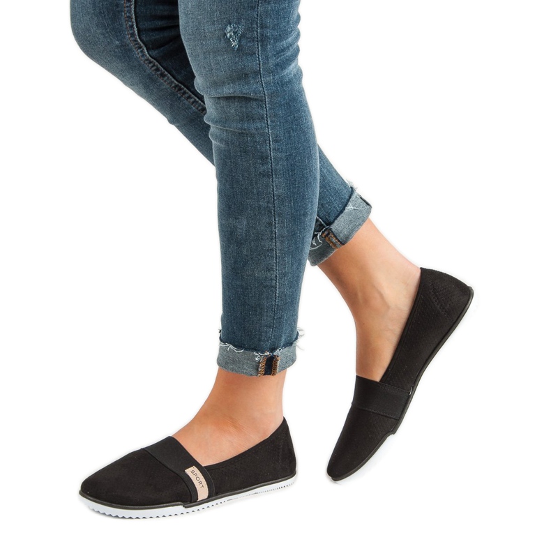 Könnyű VINCEZA Slipons fekete 2