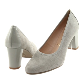 Arka Ark szivattyúk nők bőr rugalmas talp 5137 szürke 4