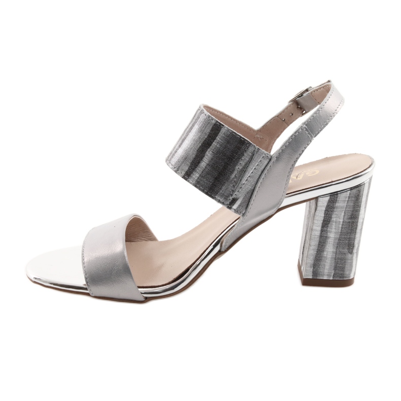 Női szandál a Gamis 3390 oszlopon ezüst szürke 2