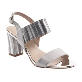 Női szandál a Gamis 3390 oszlopon ezüst szürke 1