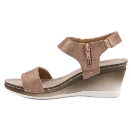 VINCEZA ék szandál rózsaszín 2