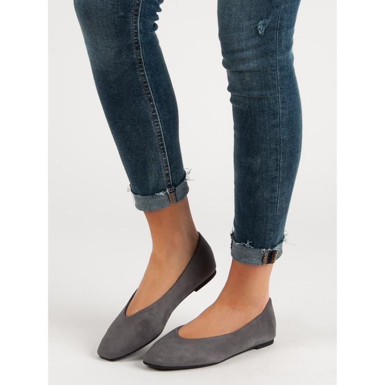Seastar Szürke velúr balerinák 1