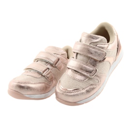 Różowe Sneakers American Club ES25 arany rózsaszín sárga 3