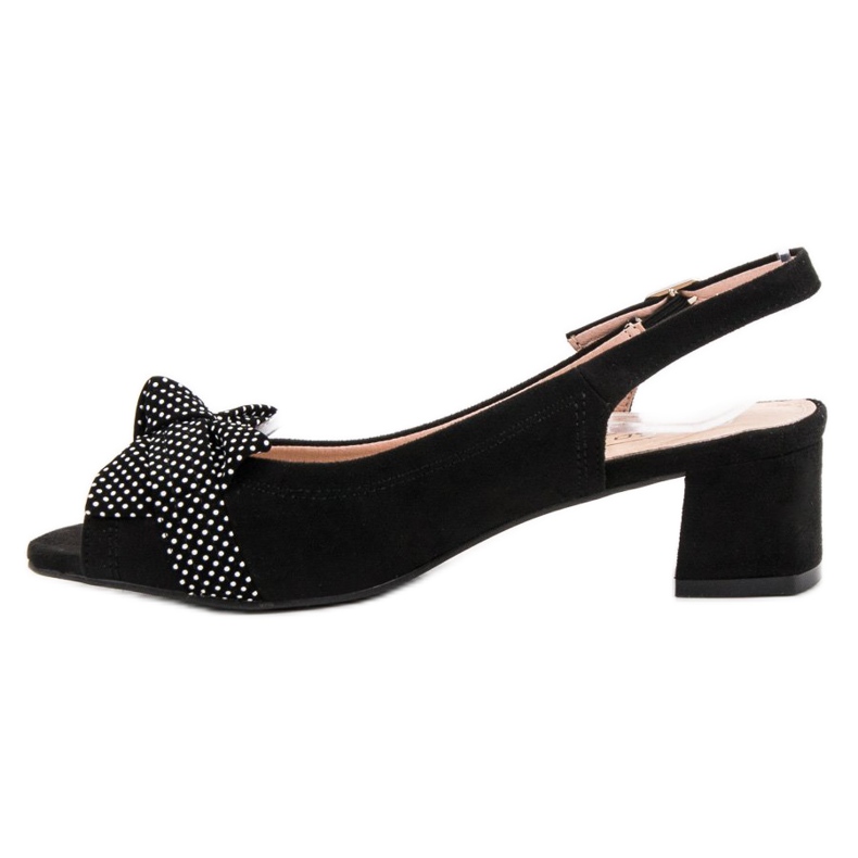 Filippo Velúr szandál íjjal fekete 2