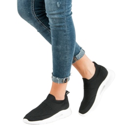 Textil sportcipő fekete 2