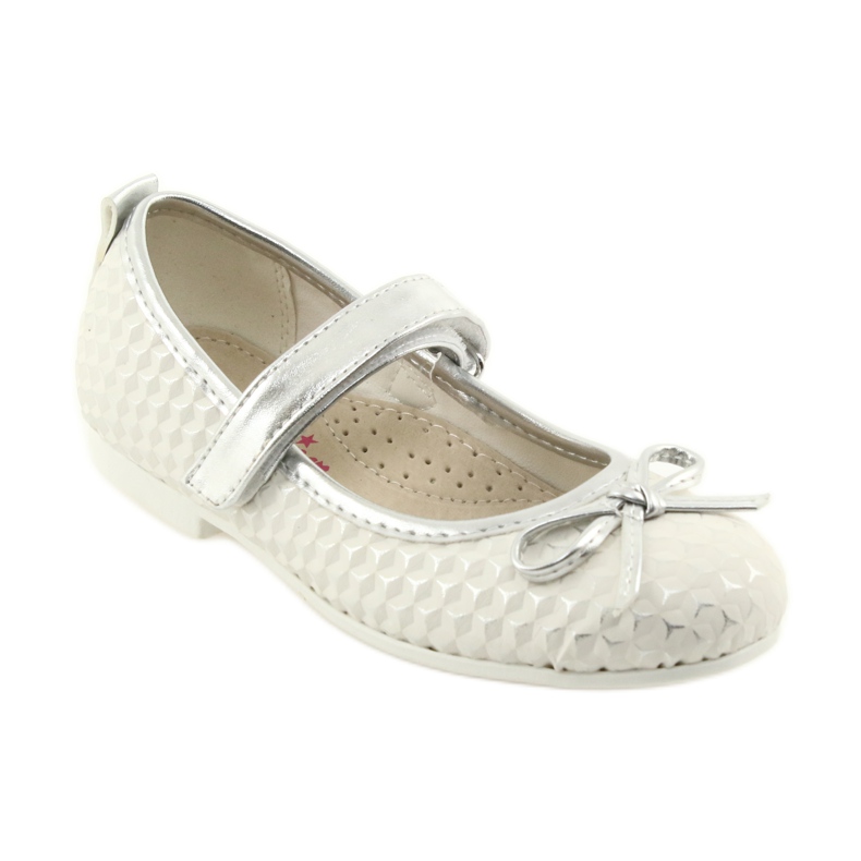 American Club GC16 tépőzáras balerina szivattyúk fehér szürke 1