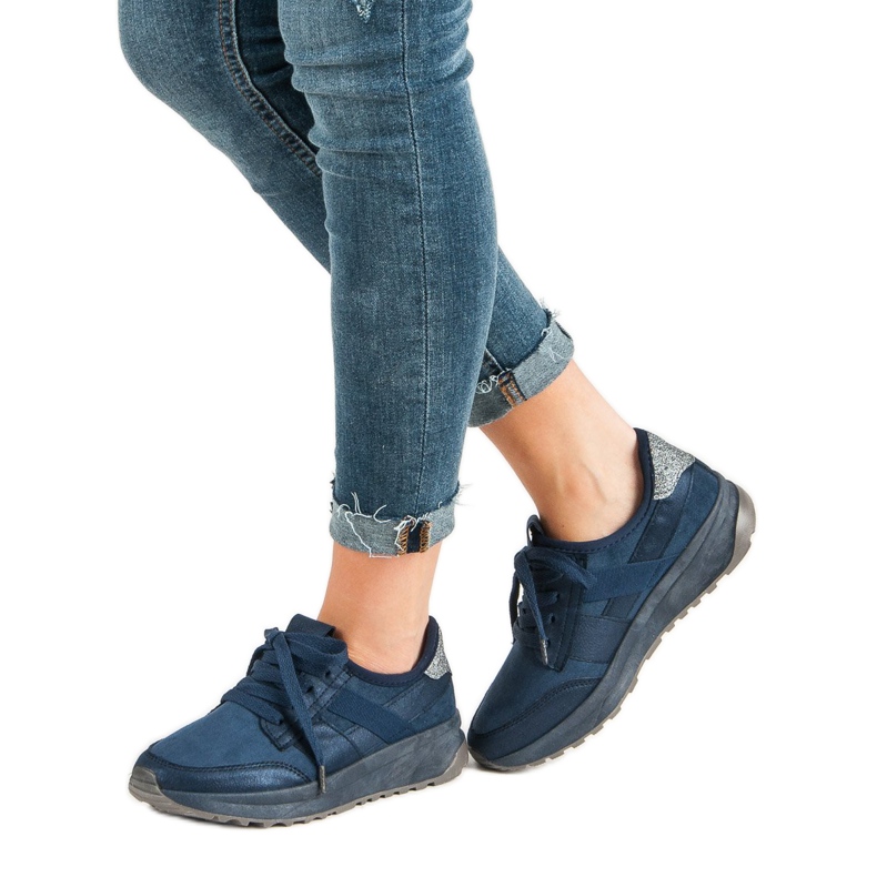 Ideal Shoes Csúsztatható sportcipő kék 2