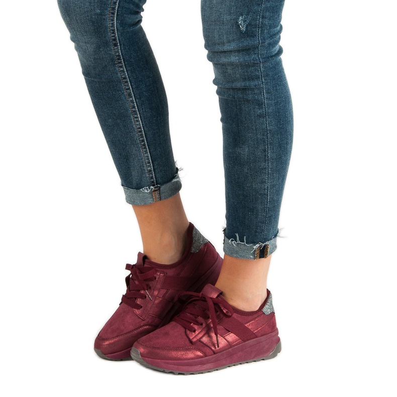 Ideal Shoes Csúsztatható sportcipő piros 1