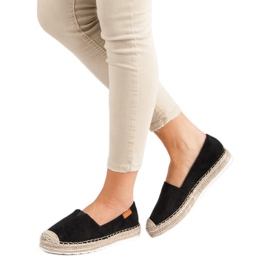 Fekete velúr espadrillák 2 Fekete velúr espadrillák 2