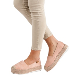 Forever Folie Rózsaszín espadrillák a platformon 2