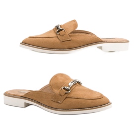 Elegáns női papucs barna 1