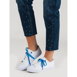 Yes Mile Divatos fehér cipők 1