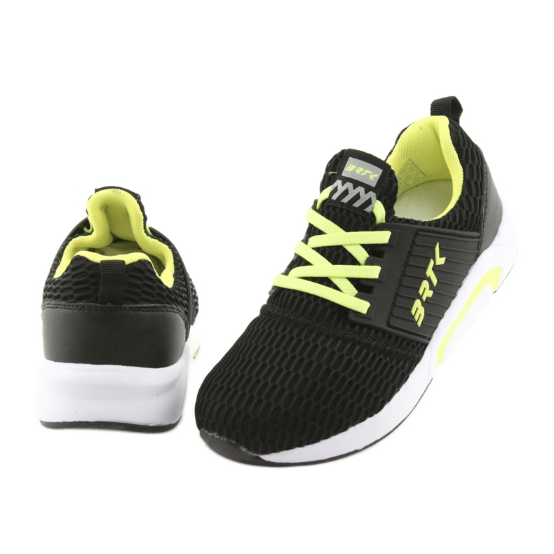 Bartek 55110 Fekete, felcsúsztatható sportcipő sárga 4