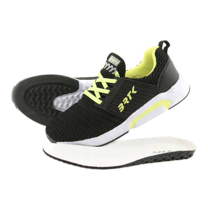 Bartek 58110 Fekete, felcsúsztatható sportcipő sárga 5