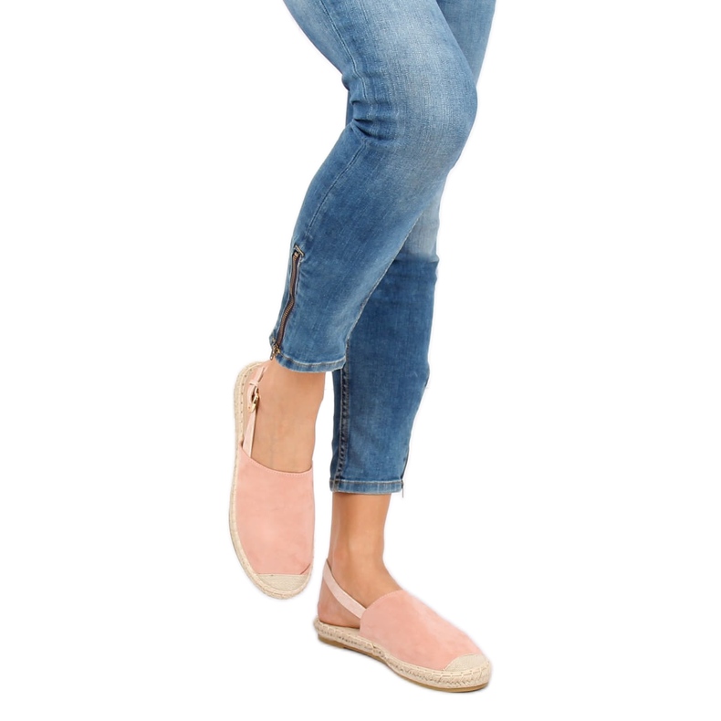 Espadrilles nyitott sarokkal rózsaszín HH-119 Pink 1