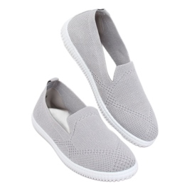 Slip-on szürke cipők 784 LT.GRAY 1 Slip-on szürke cipők 784 LT.GRAY 1