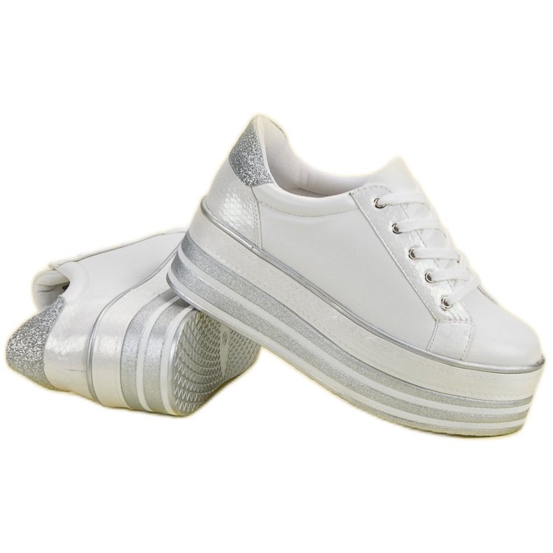 Weide Cipők a platformon fehér 1 Weide Cipők a platformon fehér 1