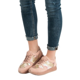 Seastar Sportcipő flitterekkel rózsaszín 2