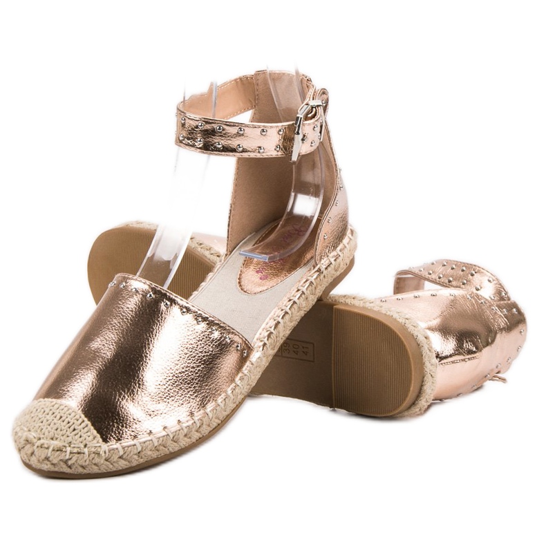 Best Shoes Espadrilles fúvókákkal sárga 2