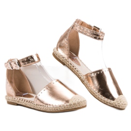 Best Shoes Espadrilles fúvókákkal sárga 1