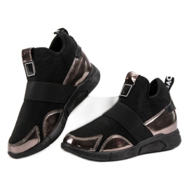 Wedge Slip-On Cipők fekete 1 Wedge Slip-On Cipők fekete 1