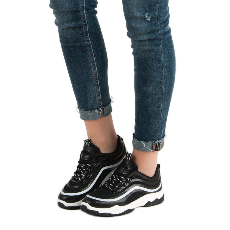 Textil sportcipő fekete 2