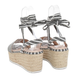 Fekete vászon szandál GG-68P Fekete 1