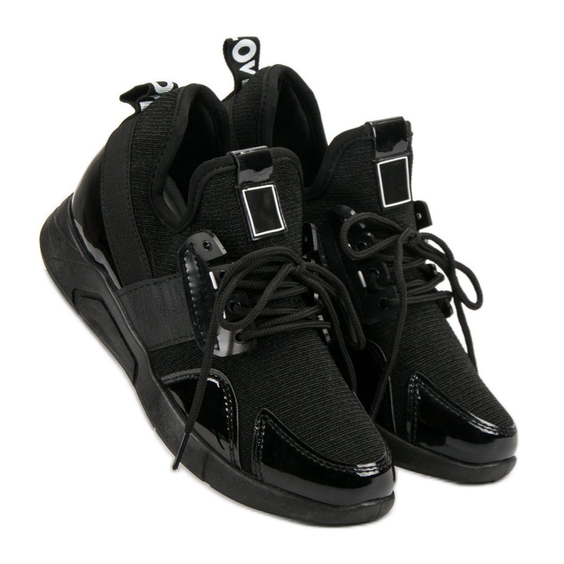 Fekete Slip-On cipők 1