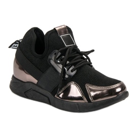 Fekete Slip-On cipők 1