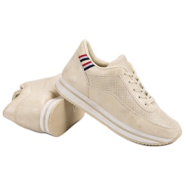 Kényelmes sportcipő barna 2