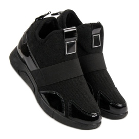 Wedge Slip-On Cipők fekete 2