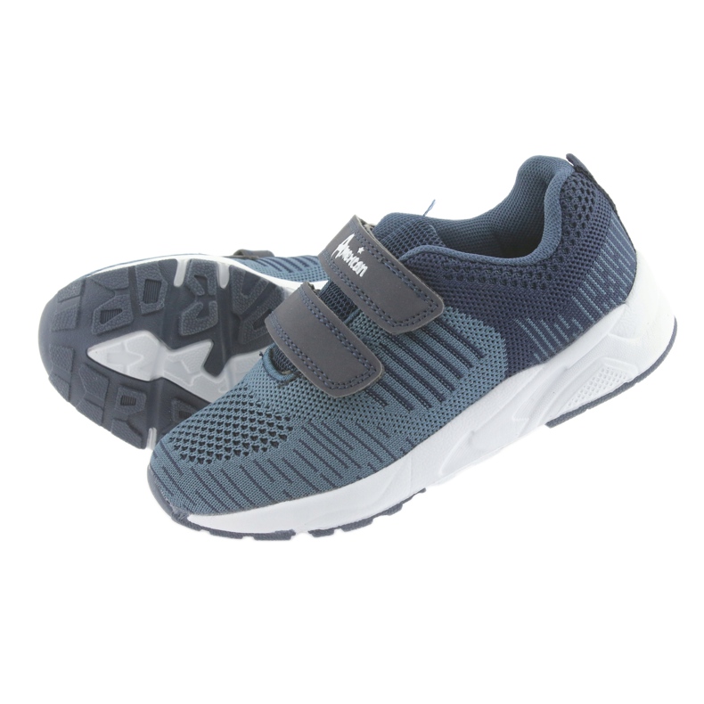 American Club Amerikai CA05 sötétkék tépőzáras sportcipő 5