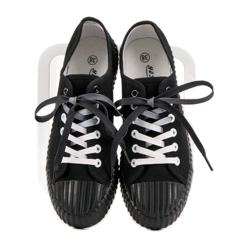 Yes Mile Divatos fekete cipők 1