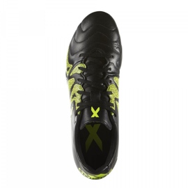 Adidas X 15.3 FG / AG bőr B26971 futballcipő fekete fekete 1
