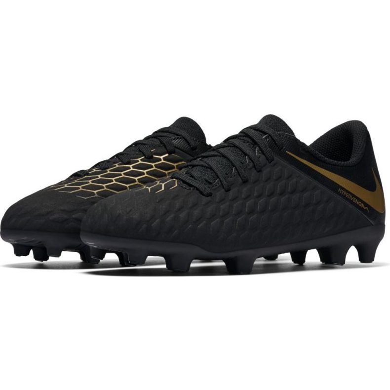 Nike Hypervenom Phantom 3Club Fg Jr AJ4146-090 futballcipő fekete fekete 2